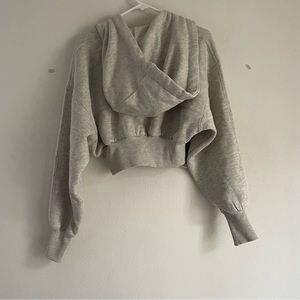Zara | Tops | Zara Kaia X Zara Hooded Zip Up Sweatshirt In Creambeige |  Poshmark